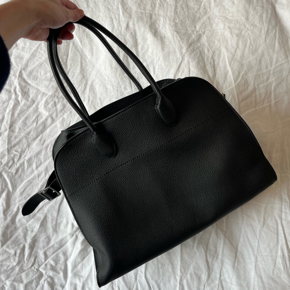 Soft Margaux 15 Bag in Black Leather
